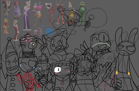 Amazing digital circus fanart by me :)