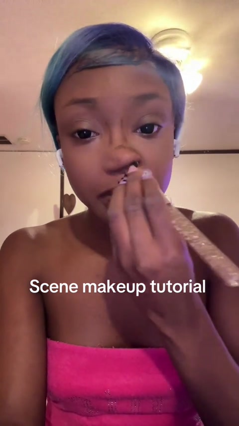 scene girl makeup